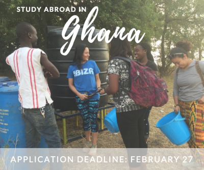 Study abroad in Ghana on the Service, Leadership, and Africana Studies program!