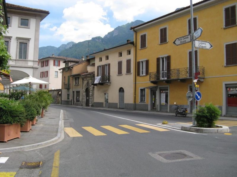 Street in Riva San Vitale, Switzerland