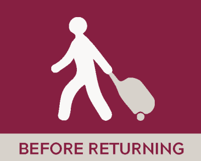 Before you return